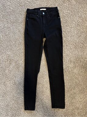 Levi's Black Skinny High-Rise Jeans